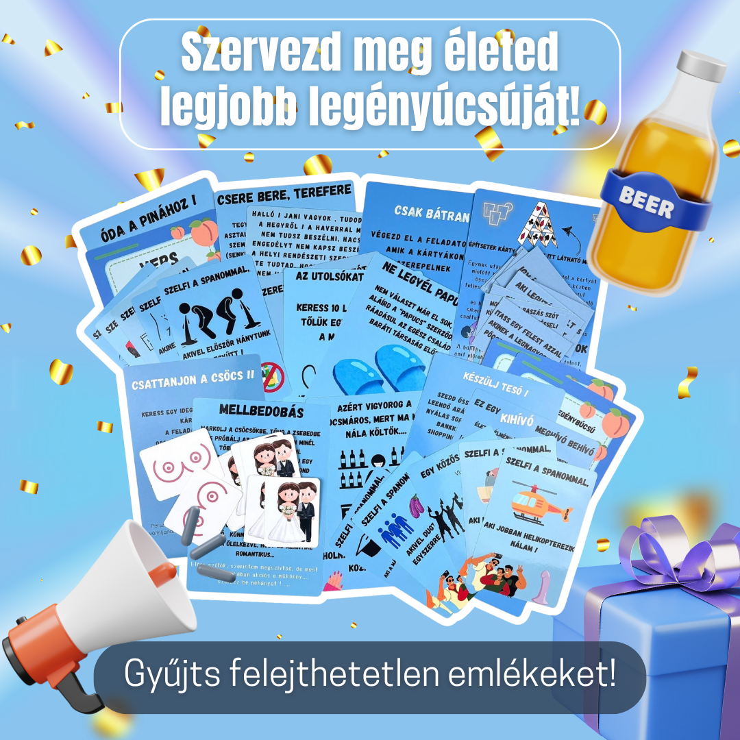Legénybúcsú feladatcsomag