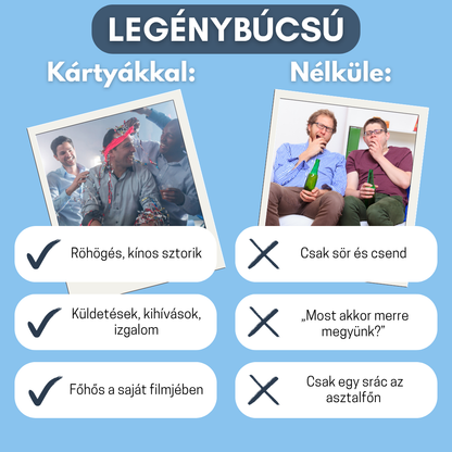 Legénybúcsú feladatcsomag